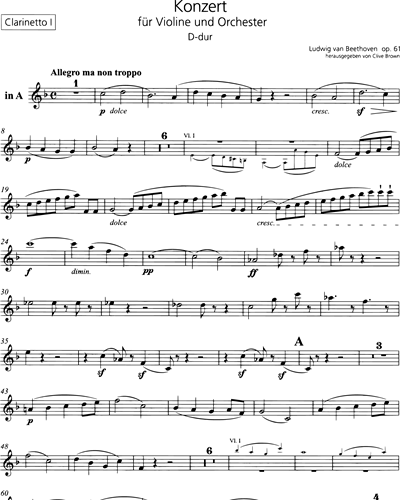 Clarinet in A 1/Clarinet in C