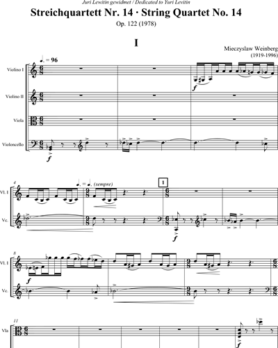 String Quartet No. 14 op. 122