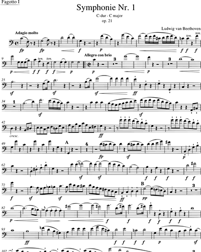 Symphony No. 1 in C major, op. 21