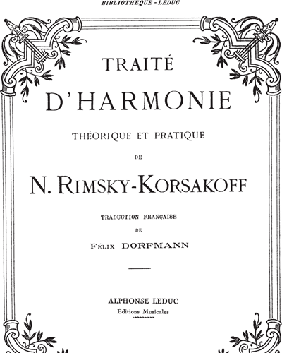 Traité d'Harmonie Théorique et Pratique