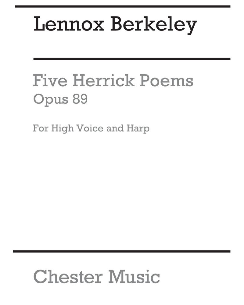 Five Herrick Poems, Op. 89