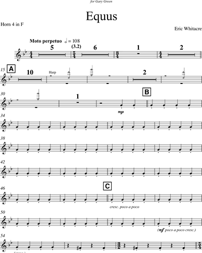 Equus 2014 Version Sheet Music By Eric Whitacre Nkoda