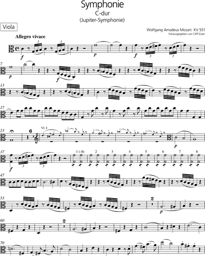 Symphonie [Nr. 41] C-dur KV 551