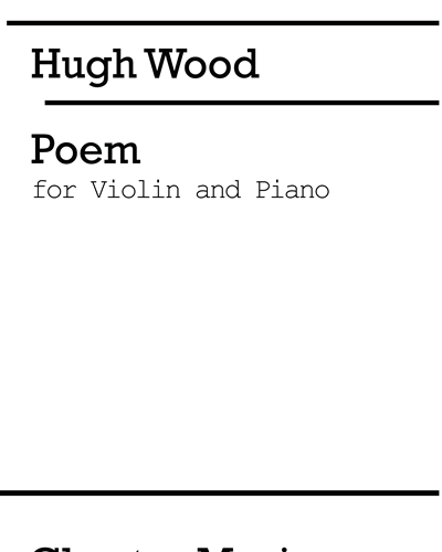 Poem for Violin and Piano, Op. 35