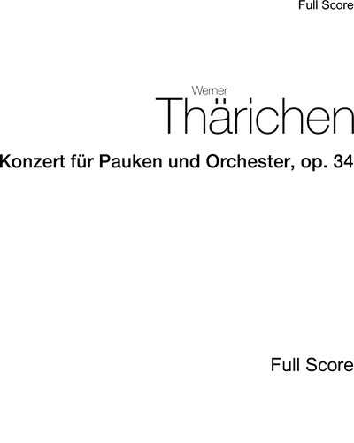 Konzert für Pauken und Orchester, op. 34