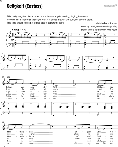 Seligkeit Sheet Music by Franz Schubert | nkoda | Free 7 days trial