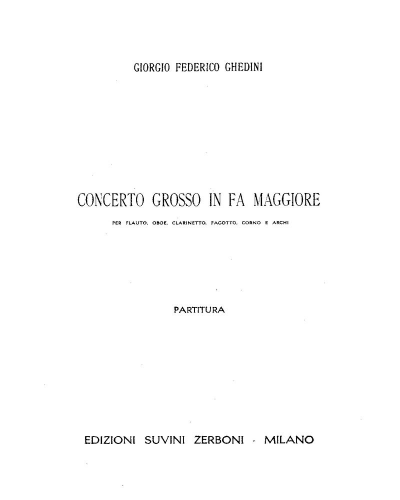 Concerto Grosso in F major