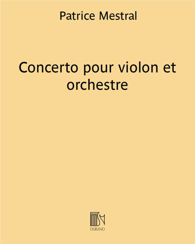 Concerto pour violon et orchestre