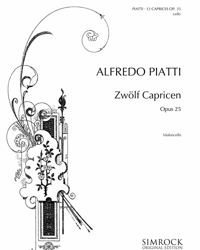 12 Caprices for Cello, op. 25