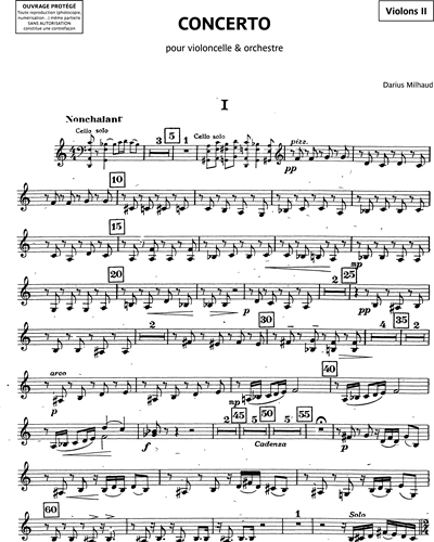 Concerto pour violoncelle et orchestre Op. 136, n. 1