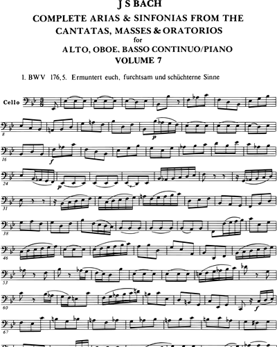Sämtliche Arien - Bd. 7 (BWV 176, 185, 214, 235)
