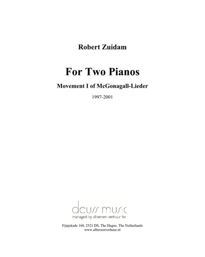 For Two Pianos