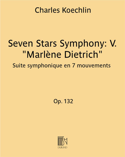 Seven Stars Symphony: V. "Marlène Dietrich"