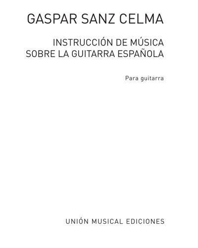 Instrucción de música sobre la guitarra Española