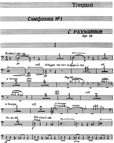 Symphony No. 1 in D minor, op. 13