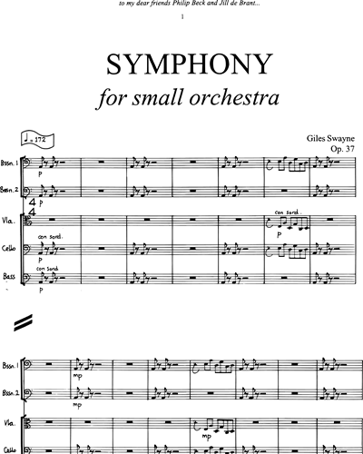 Symphony for Small Orchestra