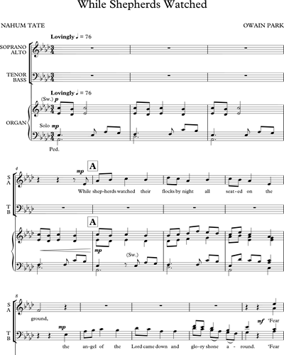 Mixed Chorus SATB & Organ