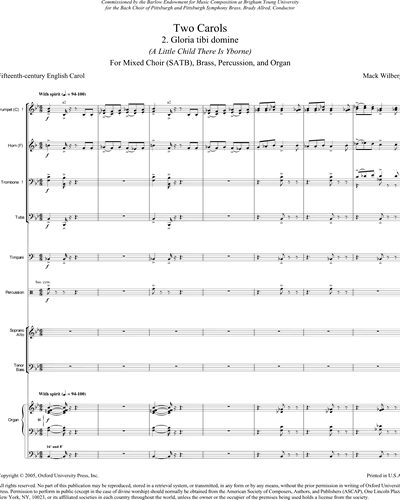 Full Score & Mixed Chorus