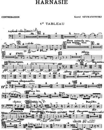Harnasie Contrabassoon Sheet Music by Karol Szymanowski | nkoda