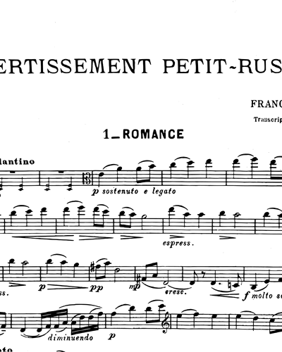 Divertissement Petit-russien No. 3