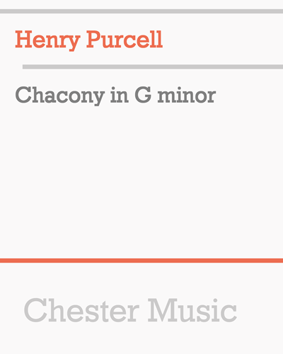 Chacony in G minor