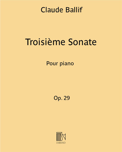 Troisième Sonate Op. 29