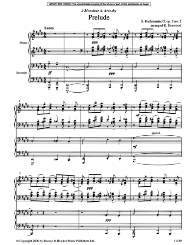 Five Preludes for Piano Duet