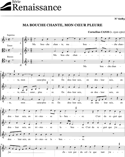 Ma bouche chante, mon cœur pleure