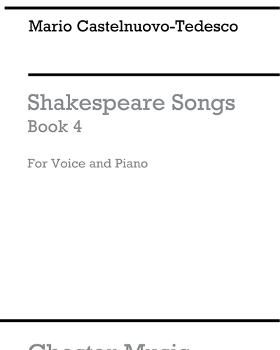 Shakespeare Songs, Book 4