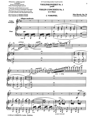 Violin Concerto No. 1 in G minor, op. 26