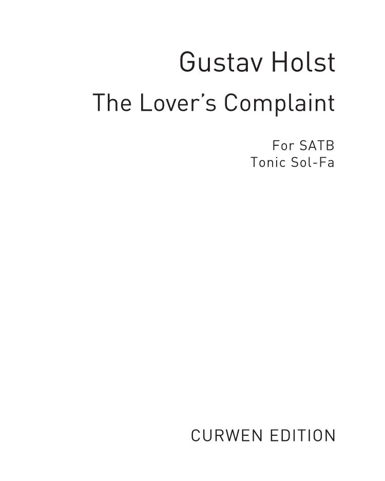 The Lover's Complaint