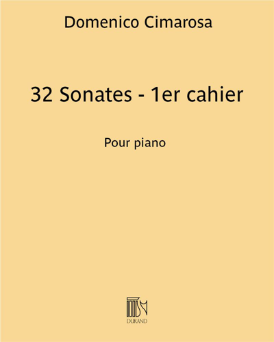 32 Sonates - 1er cahier