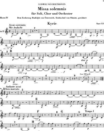 Missa Solemnis D-dur op. 123