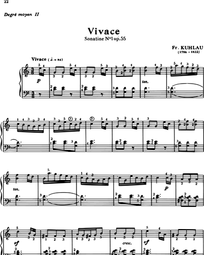 Vivace, op. 55 No. 1