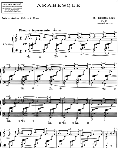 Arabesque et pièces flueries Op. 18 & 19