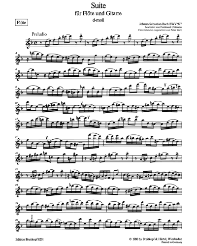 Partita c-moll BWV 997