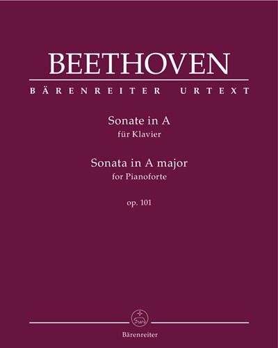 Sonata for Pianoforte A major op. 101