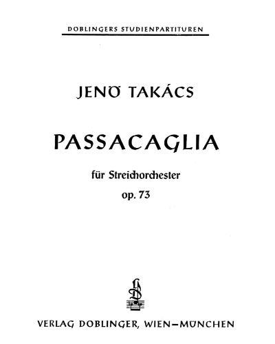 Passacaglia, op. 73