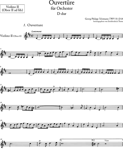 Violin 2 & Oboe 2 (ad libitum)