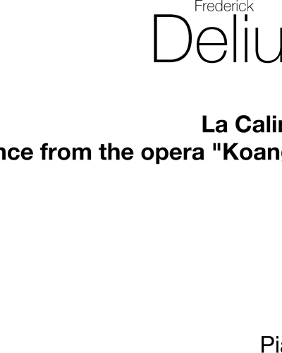 La Calinda (Dance from the Opera "Koanga")
