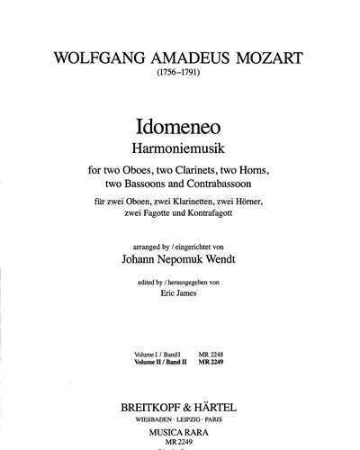 Idomeneo KV 366 - Band 2