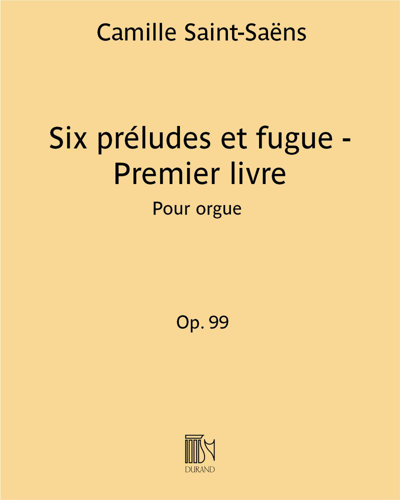 6 Préludes et Fugue, op. 99, Book 1