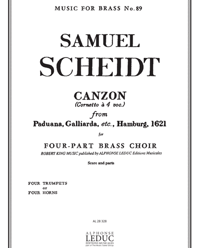 Canzon (from "Paduana, Galliarda, etc., Hamburg")