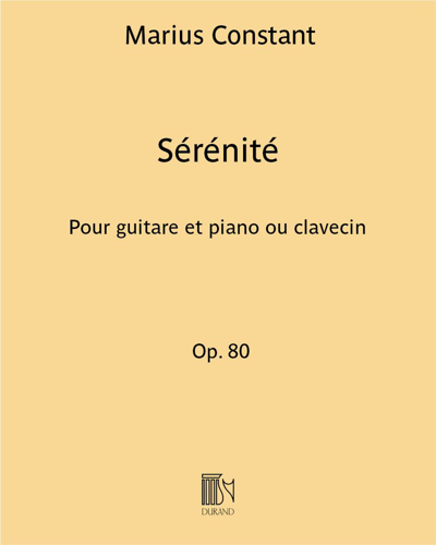 Sérénité Op. 80