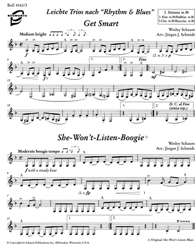 Clarinet in Bb 3/Bass Clarinet (Alternative)