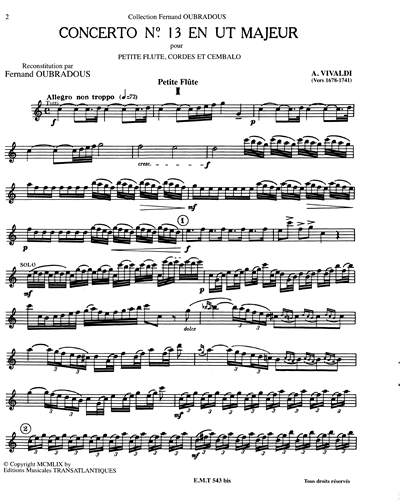 Concerto n. 13 en Ut majeur