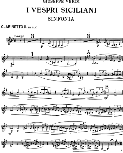 Clarinet in Bb 2/Clarinet in A 2/Clarinet in C 2