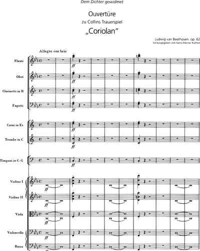 Coriolan op. 62 - Ouvertüre