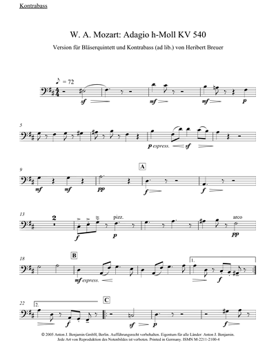 Adagio in B minor, K. 540