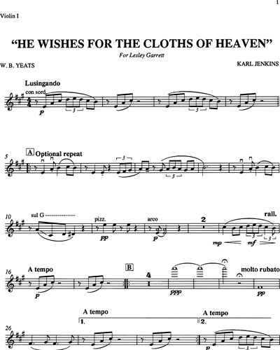 He Wishes for the Cloths of Heaven
